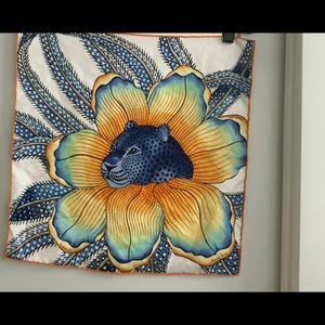 Hermès Baobab pocket square